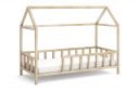 Kinderbett Kinder hausbett 90x200 mit Rausfallschutz - Holz Bett 